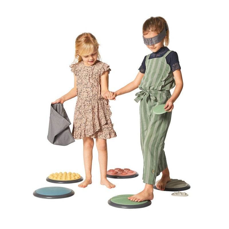 Nordic Tactile Discs 5 Large/5 Small Stepping Stones, Learning SPACE