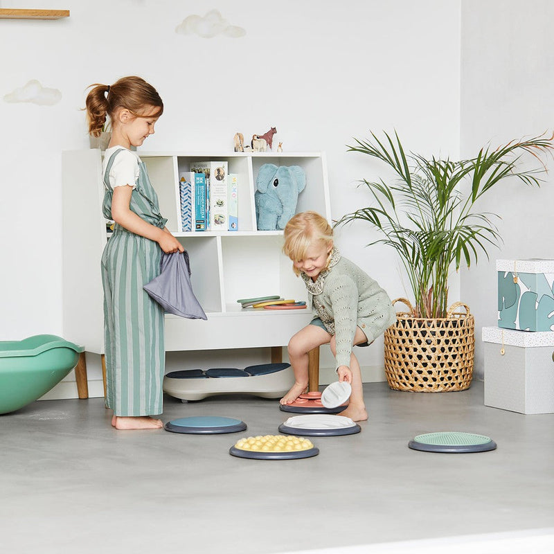 Nordic Tactile Discs 5 Large/5 Small Stepping Stones, Learning SPACE