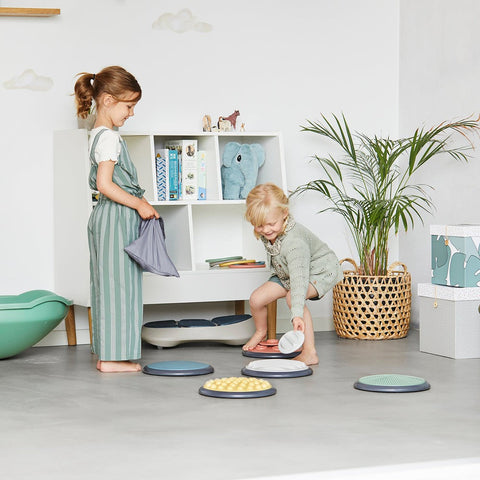 Nordic Tactile Discs 5 Large/5 Small Stepping Stones-AllSensory,Dropship,Early Years Sensory Play,Gonge,Gross Motor and Balance Skills,Stepping Stones,Tactile Toys & Books-Learning SPACE