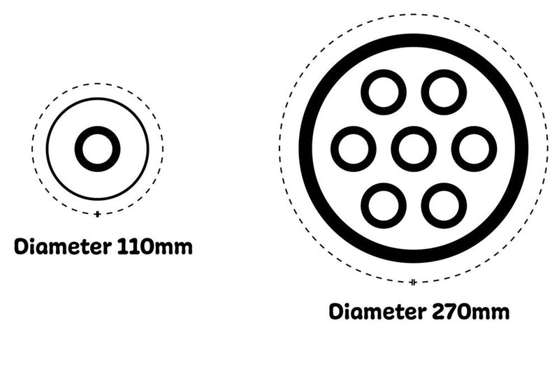Nordic Tactile Discs 5 Large/5 Small Stepping Stones, Learning SPACE