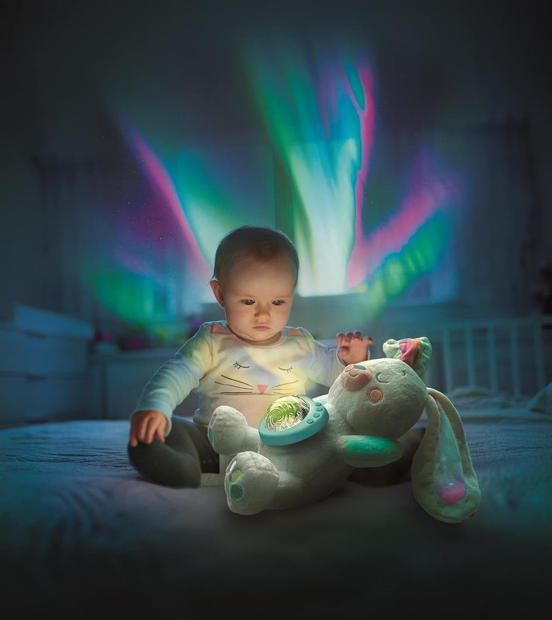 Northern Lights Arctic Bunny Projector Plush, Learning SPACE