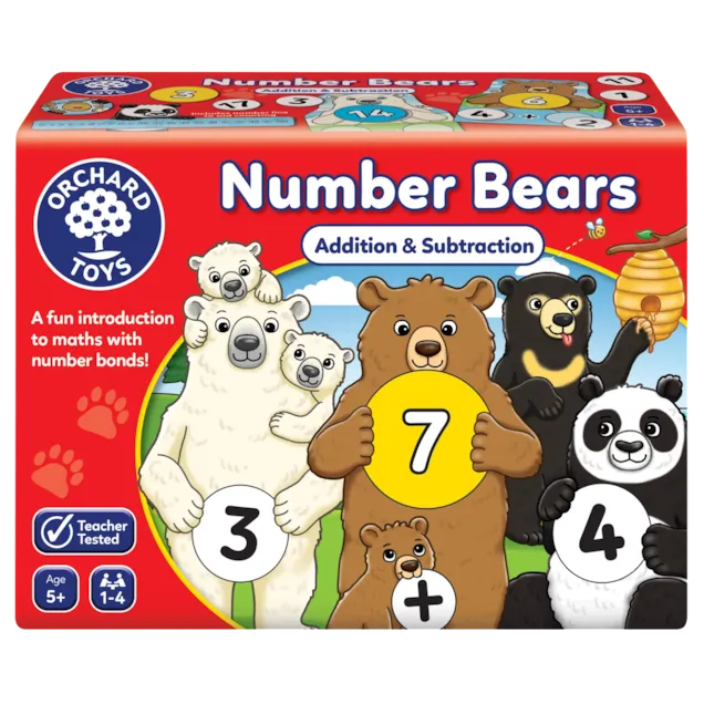 Number Bears Game - Maths Board game, Learning SPACE
