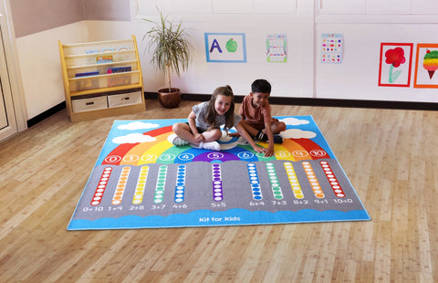 Number Bonds 2x2m Carpet-Addition & Subtraction,Counting Numbers & Colour,Dropship,Educational Carpet,Kit For Kids,Mats & Rugs,Multi-Colour,Rugs,Square,Wellbeing Furniture-Learning SPACE