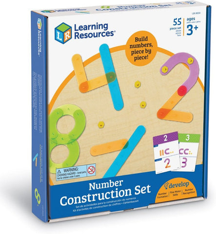 Number Construction Maths Activity Set-Counting Numbers & Colour,Dyscalculia,Early Years Maths,Handwriting,Learning Resources,Literacy Toys,Maths,Maths Toys,Neuro Diversity,Primary Literacy,Primary Maths,Stock,Strength & Co-Ordination-Learning SPACE