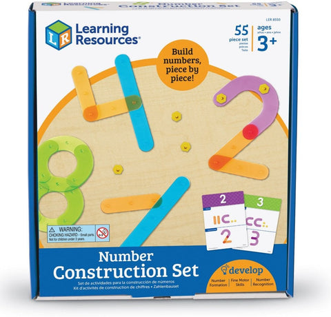 Number Construction Maths Activity Set-Counting Numbers & Colour,Dyscalculia,Early Years Maths,Handwriting,Learning Resources,Literacy Toys,Maths,Maths Toys,Neuro Diversity,Primary Literacy,Primary Maths,Stock,Strength & Co-Ordination-Learning SPACE