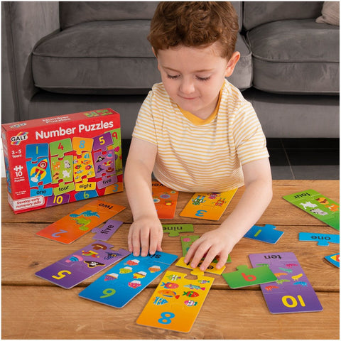 Number Puzzles - Develop early counting skills-Counting Numbers & Colour,Dyscalculia,Early Years Maths,Galt,Gifts For 2-3 Years Old,Maths,Maths Toys,Neuro Diversity,Primary Maths,Stock-Learning SPACE