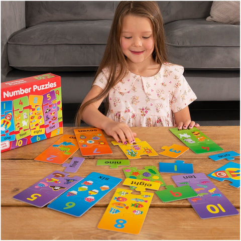 Number Puzzles - Develop early counting skills-Counting Numbers & Colour, Dyscalculia, Early Years Maths, Galt, Gifts For 2-3 Years Old, Maths, Maths Toys, Neuro Diversity, Primary Maths, Stock-Learning SPACE