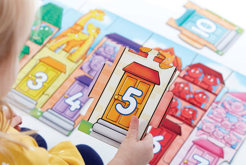 Number Street - Jigsaw Puzzle and Poster-13-99 Piece Jigsaw,Calmer Classrooms,Classroom Displays,Counting Numbers & Colour,Dyscalculia,Early Years Maths,Games & Toys,Gifts For 3-5 Years Old,Helps With,Maths,Maths Toys,Neuro Diversity,Orchard Toys,Primary Maths,Stock,Strength & Co-Ordination-Learning SPACE