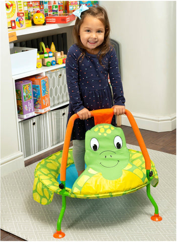 Nursery Trampoline - Tortoise-ADD/ADHD,Additional Need,AllSensory,Baby Jumper,Bounce & Spin,Calmer Classrooms,Calming & Anxiety,Cerebral Palsy,Exercise,Galt,Gifts For 2-3 Years Old,Gross Motor and Balance Skills,Helps With,Movement Breaks,Neuro Diversity,Sensory Seeking,Stock,Trampolines-Learning SPACE