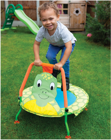 Nursery Trampoline - Tortoise-ADD/ADHD, Additional Need, AllSensory, Baby Jumper, Bounce & Spin, Calmer Classrooms, Cerebral Palsy, Exercise, Galt, Gifts For 2-3 Years Old, Gross Motor and Balance Skills, Helps With, Movement Breaks, Neuro Diversity, Sensory Seeking, Stock, Trampolines-Learning SPACE