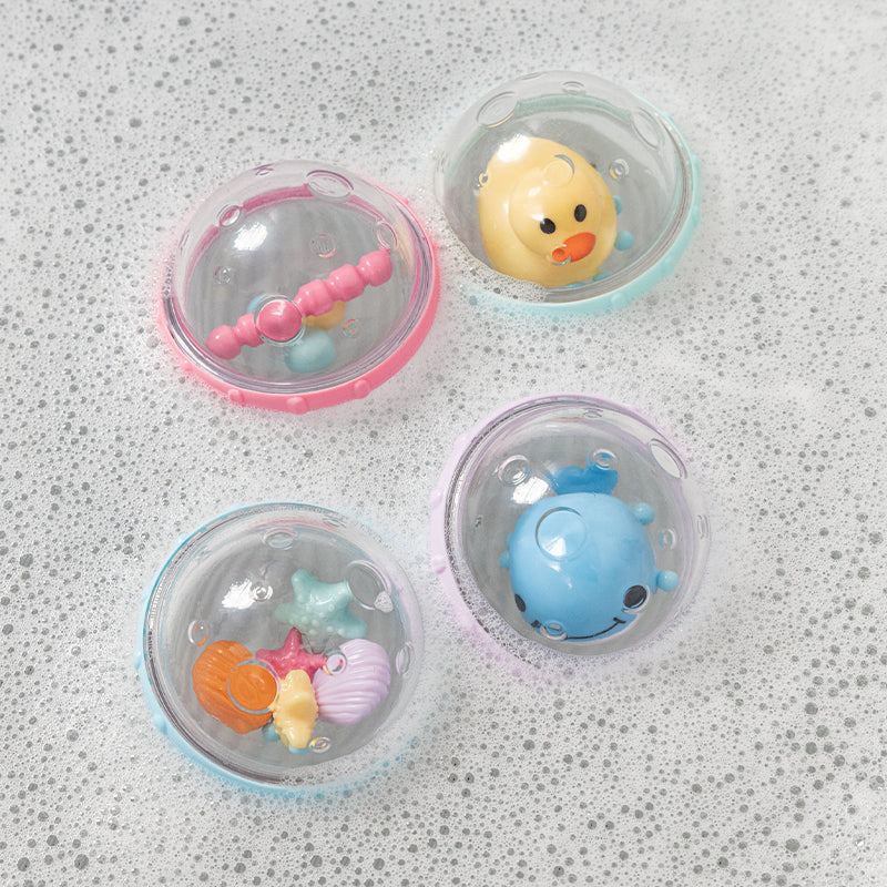 Munchkin Bath Float and Play Bubble Balls 2Pk, Learning SPACE