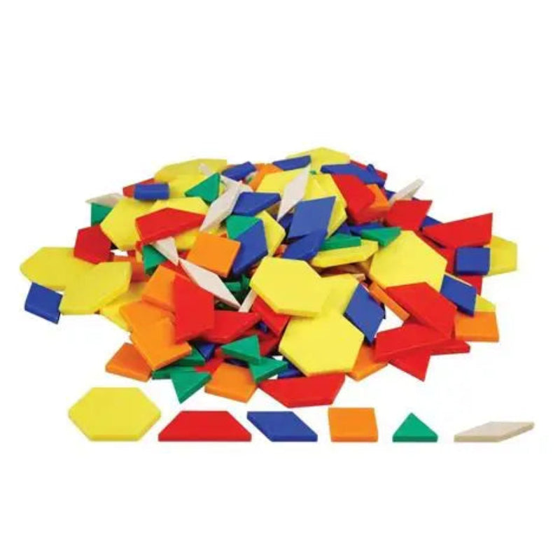 Plastic Pattern Blocks, Maths Toys Learning SPACE