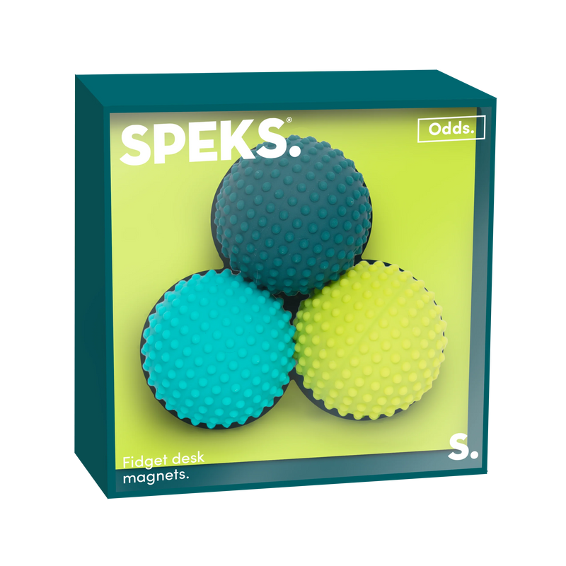 Odds Silicone Fidget Magnets, Green Dots Sensory toy Learning SPACE