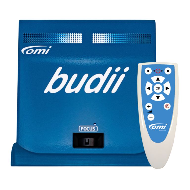 Omi Budii Interactive Projector with Flip Stand-Autism,Dementia,Immersive Interactive Spaces,OM Interactive,Portable Sensory Rooms,Sensory Projectors-VAT Exempt-Budii Flip-8400-F-Learning SPACE