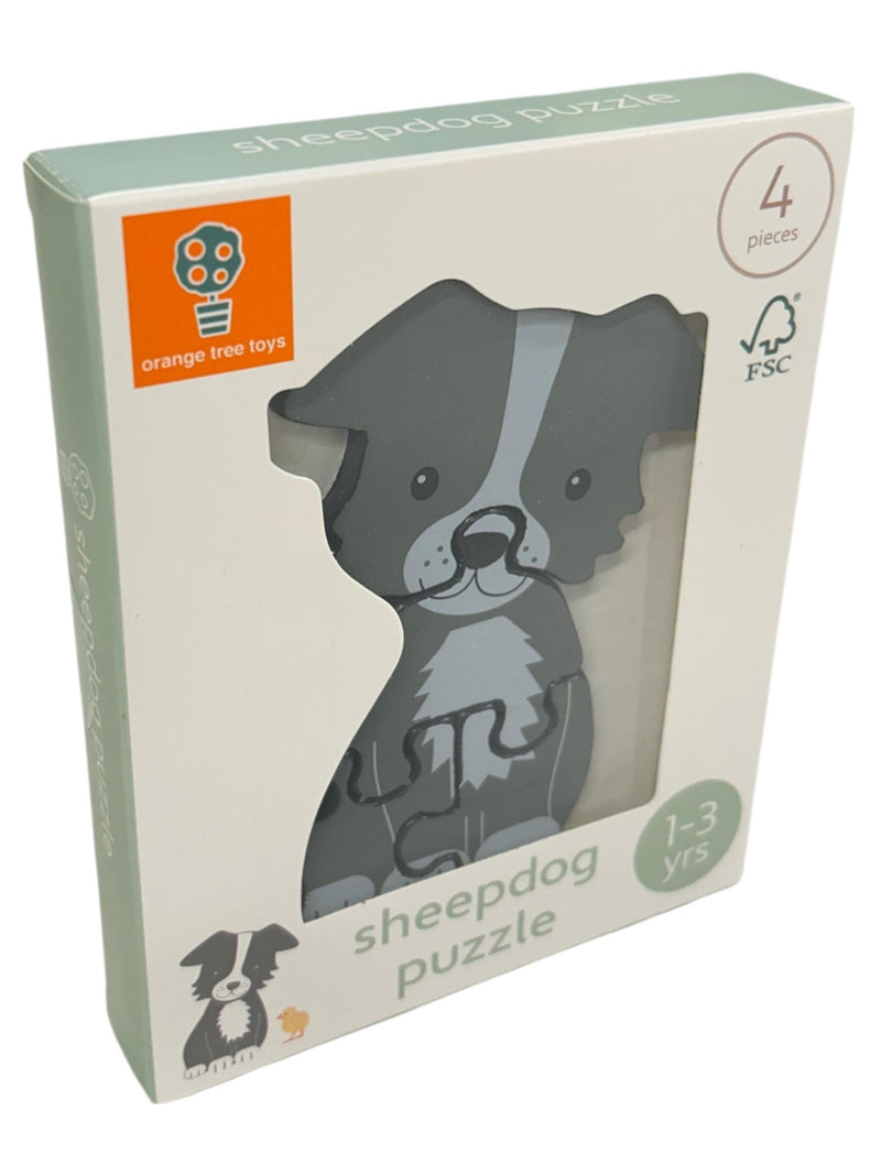 Orange Tree Toys Sheepdog Wooden Puzzle, Learning SPACE