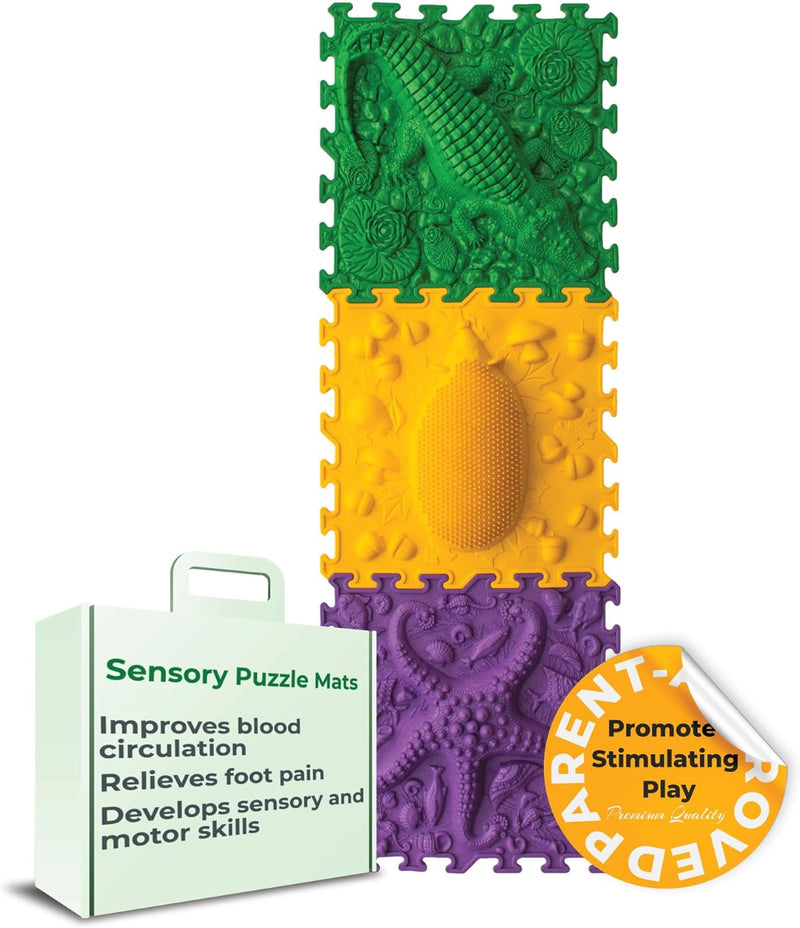 Orthopedic puzzle floor mat - set "Animal Trio", Learning SPACE