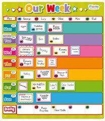 Our Week Magnetic Daily Organiser-Additional Need,Calming & Anxiety,Dyspraxia,excell2,Fans & Visual Prompts,Fiesta Crafts,Helps With,Maths,Neuro Diversity,Primary Maths,PSHE,Social Emotional Learning,Social Stories & Games & Social Skills,Stock,Transitions and Routines-Learning SPACE
