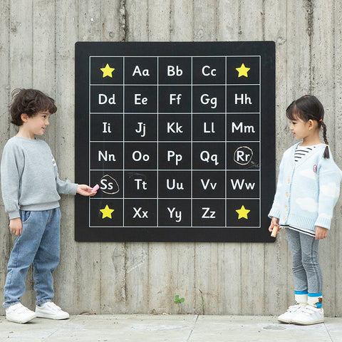 Outdoor - Alphabet Chalkboard-Art Materials,Arts & Crafts,Calmer Classrooms,Chalk,Classroom Displays,Early Arts & Crafts,Early Years Literacy,Helps With,Learn Alphabet & Phonics,Playground Equipment,Playground Wall Art & Signs,Primary Arts & Crafts,Primary Literacy-Learning SPACE
