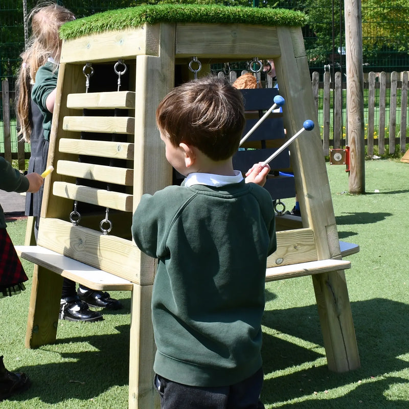 Group Music Easel - Outdoor Multi‑Instrument Station, Learning SPACE