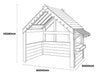 Outdoor Playhouse-Forest School & Outdoor Garden Equipment,Nooks,Outdoor Playhouse,Play Houses,Playground Equipment,Playhouses,Reading Area,Wellbeing Furniture-Learning SPACE