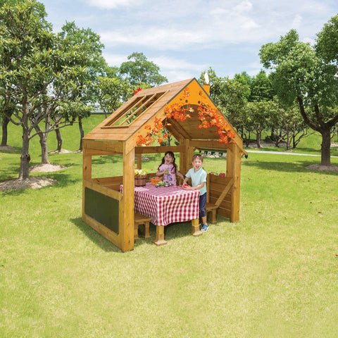 Outdoor Playhouse-Forest School & Outdoor Garden Equipment,Nooks,Outdoor Playhouse,Play Houses,Playground Equipment,Playhouses,Reading Area,Wellbeing Furniture-Learning SPACE