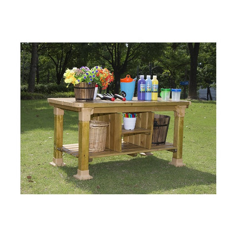 Outdoor Workbench-Forest School & Outdoor Garden Equipment,Messy Play,Mud Kitchen,Outdoor Furniture,Playground Equipment,Wooden Toys-Learning SPACE