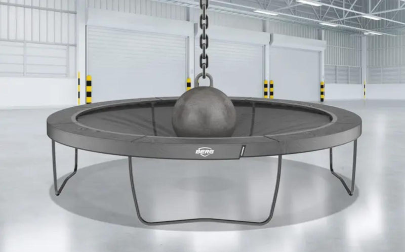 Rectangle BERG Ultim Elite Trampoline With Safety Net - Public Use Approved, Learning SPACE