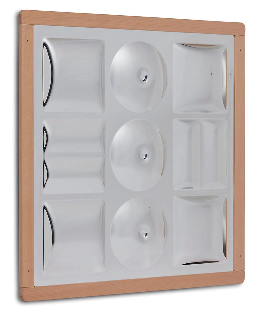 Sensory Shaped Wood Framed Wall Mirror
