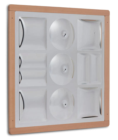 Sensory Shaped Wood Framed Wall Mirror