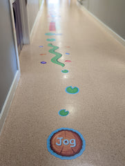 Sensory Pathway Small Pack: 10-15m-ADD/ADHD, Movement Breaks, Neuro Diversity, Sensory Flooring, Sensory Paths, Stock-SPADD-Learning SPACE