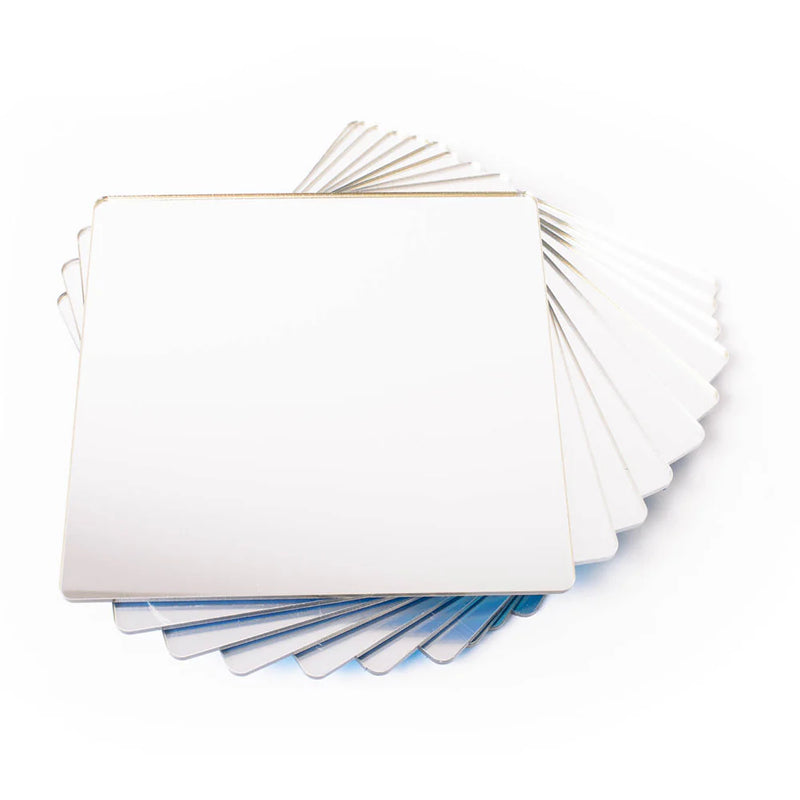 Pack of 10 rigid acrylic mirrors, Learning SPACE
