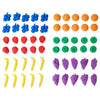 Pack of 108 Fruit Counters, Learning SPACE