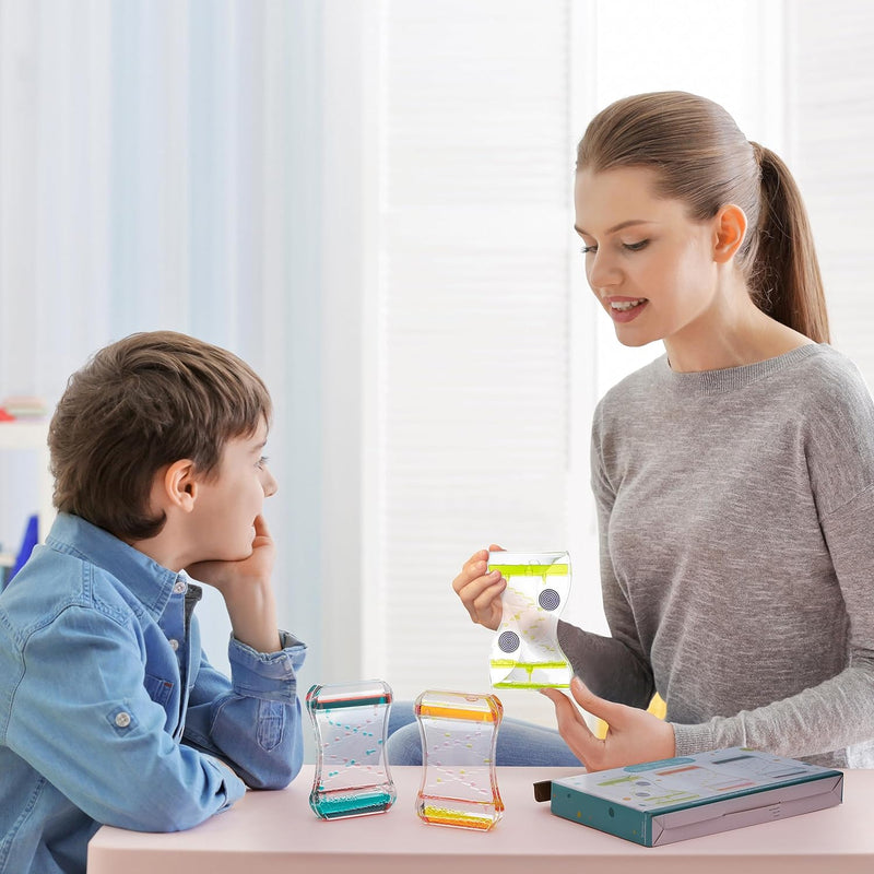 Pack of 3 Liquid Motion Toy Timers, Learning SPACE