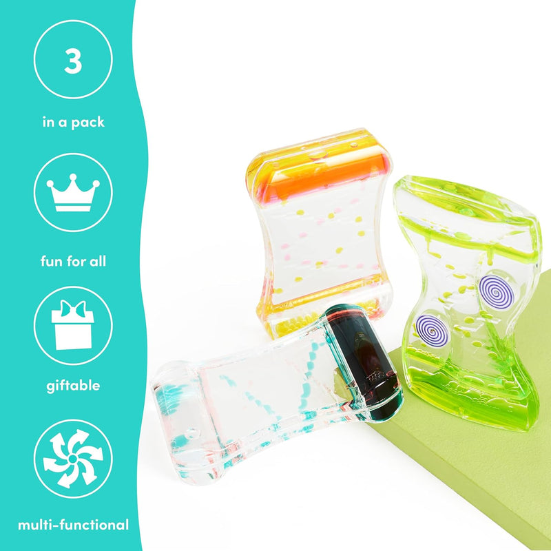 Pack of 3 Liquid Motion Toy Timers, Learning SPACE