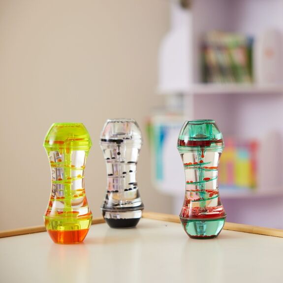 Pack of 3 Liquid Motion Toy Timers - Spiral, Learning SPACE
