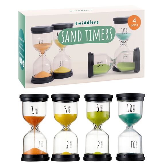 Pack of 4 Liquid Motion Toy Sand Timers - Hourglass-Cause & Effect Toys, Classroom Packs, Fidget, Maths, Sand Timers & Timers-Learning SPACE