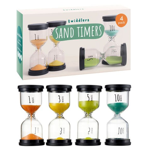 Pack of 4 Liquid Motion Toy Sand Timers - Hourglass-Cause & Effect Toys,Classroom Packs,excell2,Fidget,Maths,Sand Timers & Timers,Visual Sensory Toys-Learning SPACE