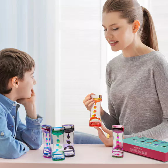 Pack of 5 Liquid Motion Toy Timers - Lava, Learning SPACE