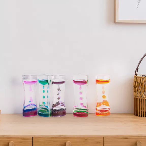 Pack of 5 Liquid Motion Toy Timers - Lava, Learning SPACE