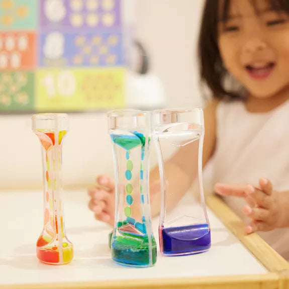 Pack of 5 Liquid Motion Toy Timers - Lava, Learning SPACE