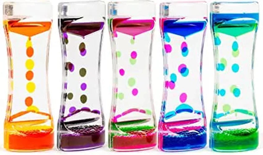 Pack of 5 Liquid Motion Toy Timers - Lava-Cause & Effect Toys, Classroom Packs, Fidget, Maths, Sand Timers & Timers-Learning SPACE