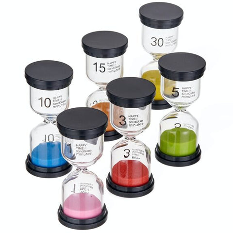 Pack of 6 Liquid Motion Toy Sand Timers - Hourglass-Cause & Effect Toys, Classroom Packs, Fidget, Maths, Sand Timers & Timers-Learning SPACE