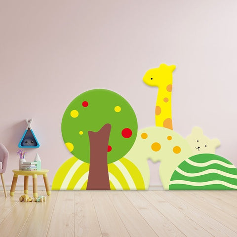 Padded Wall Art - Forest Theme-Padding for Floors and Walls,Playlearn,Sensory Wall Panels & Accessories,Stock,Wall Padding-Learning SPACE