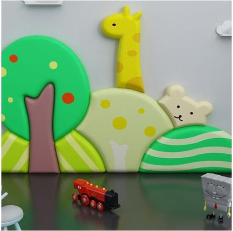 Padded Wall Art - Forest Theme-Padding for Floors and Walls,Playlearn,Sensory Wall Panels & Accessories,Stock,Wall Padding-Learning SPACE
