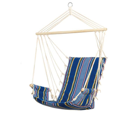 Palau Ocean Hanging Chair-Hanging Chair-Amazonas,Blue,Cotton,Dropship,Hammock chair,Hanging Chair,Indoor,Single-Learning SPACE