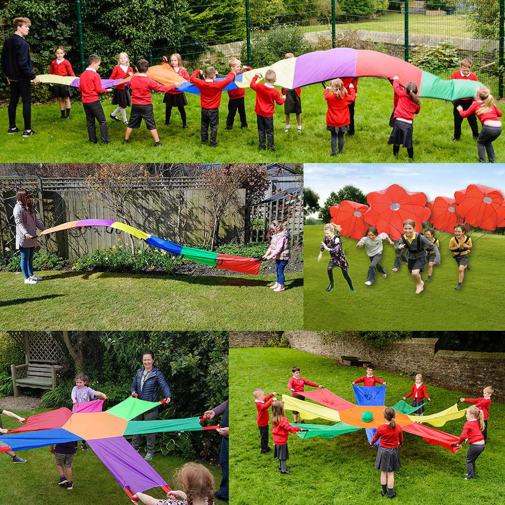 Parachute Activites Kit-Active Games, Classroom Packs, EDUK8, Garden Game, Physical Development, Playground, Playground Equipment-Learning SPACE