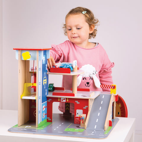 Park & Play Garage-Bigjigs Toys,Dropship-Learning SPACE