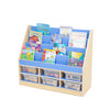 Pastel Blue Book Storage unit-Bookcases,Calmer Classrooms,Classroom Displays,Helps With,Reading Area,Storage,Wellbeing Furniture-Learning SPACE