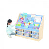 Pastel Blue Book Storage unit-Bookcases,Calmer Classrooms,Classroom Displays,Helps With,Reading Area,Storage,Wellbeing Furniture-Learning SPACE