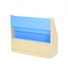 Pastel Blue Book Storage unit-Bookcases,Calmer Classrooms,Classroom Displays,Helps With,Reading Area,Storage,Wellbeing Furniture-Learning SPACE